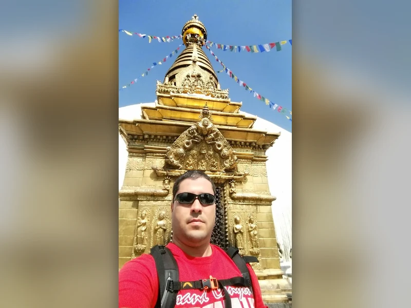 Swayambhunath ("Templo dos Macacos"), Kathmandu, Nepal · out/2014